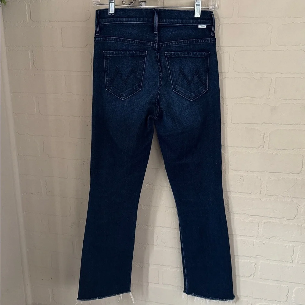 MOTHER Denim jeans the insider crop step gray movin on up stretch blue - Picture 6 of 10